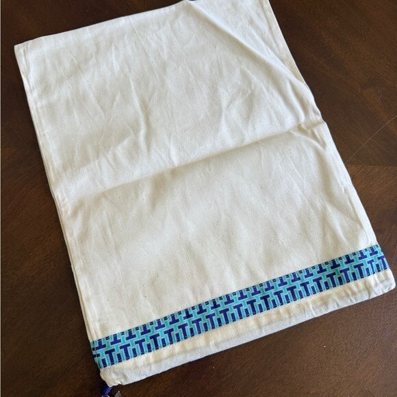 Tory Burch Accessories - Tory Burch Dust Bag Womens Shoe Dust Bag Cream Logo Trim Charm Luxury Designer